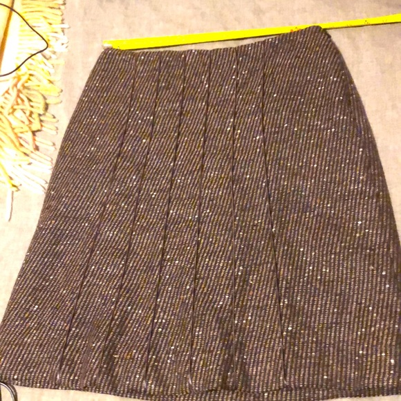 Gunex by Bruno Cucinelli new 42 6 wool textured skirt lined - Picture 4 of 8